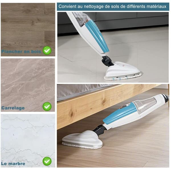 Reusable Triangular Washable Steam Cleaner Cloths, Microfiber Replacement Heads for Steam Mops