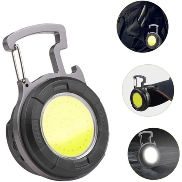 Rechargeable USB Keychain Flashlight, Multifunctional Flashlight for Camping and Outdoor Activities, Practical and Portable Light Modes