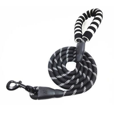 Hundebånd 1,5M - Nylon - Dobbelthåndtak - Reflekterende