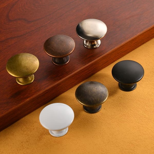 Cabinet Handles Drawer Handles Knobs with Screws 12-pack Black