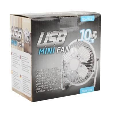 Mini USB-blæser - Mærke - Sort - Støjniveau 45 dB