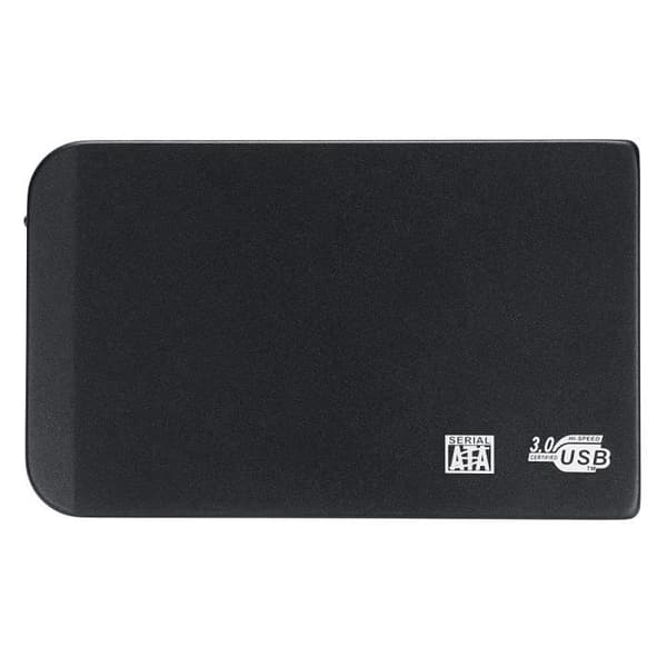 Bærbar ekstern harddisk USB 3.0 - 2TB - Sort - 5400 RPM