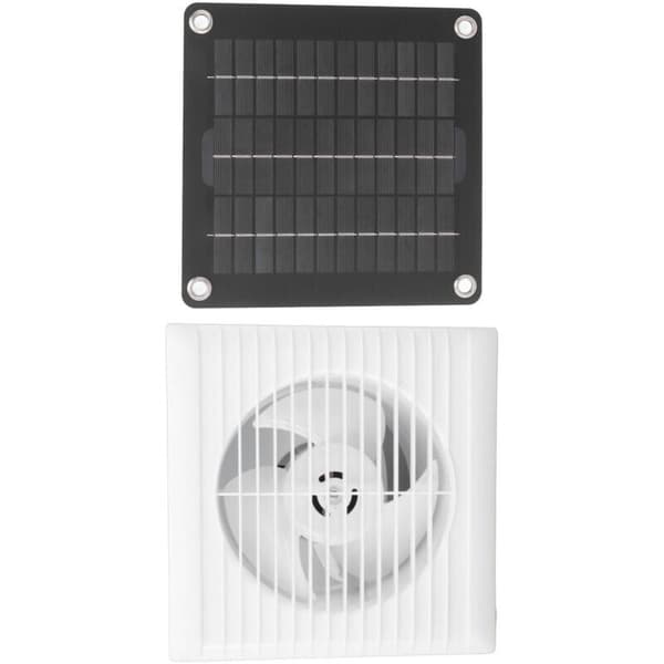 IP67 Vandtæt 6-tommer solcelleventilator, sikker 10W 12V solpanelfan til hønsehuse, skure, kæledyrshuse