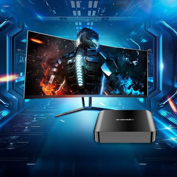Android 14 Smart TV-boks - Quad Core - 4K-oppløsning - 2.4/5G WiFi - Bluetooth 5.0 - 1 GB RAM
