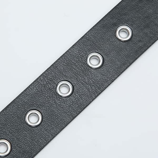 Punk Style Pearl Studded Belt Black M