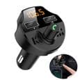 Bluetooth 5.0 FM-sändare Biladapter - Handsfree-samtal - Dubbla USB-portar - Svart