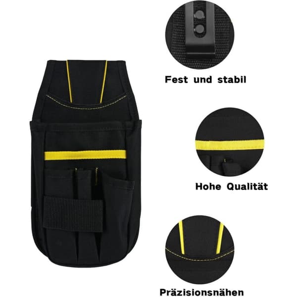 Tool Holder. Tool Pouch. Small Tool Bag with Adjustable Nylon Belt. Waterproof for Technicians, Builders, Maintenance Technicians, and Families.