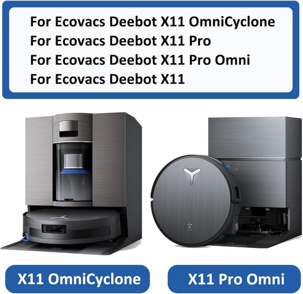 Replacement Kit Compatible with Ecovacs Deebot X11 Series Robot Vacuum Cleaner - Keep Your Vacuum in Top Condition