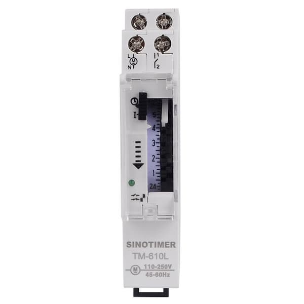 DIN-skinne tidsbryter, TM610L 220V timer, gatelys