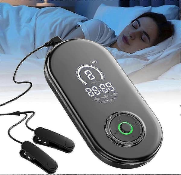 Søvnhjelpemiddel, Vagusnervestimuleringsenhet med øreklips, Søvnhjelpemiddel, CES Reduserer Angst Lindrer Tretthet Mikrostrøm