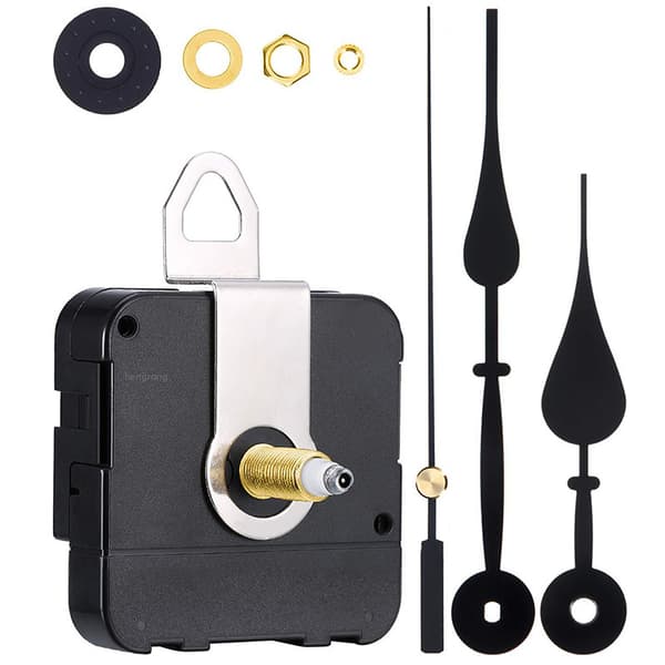 High Torque Clock Movement with Hands - 20 mm I-Shaft