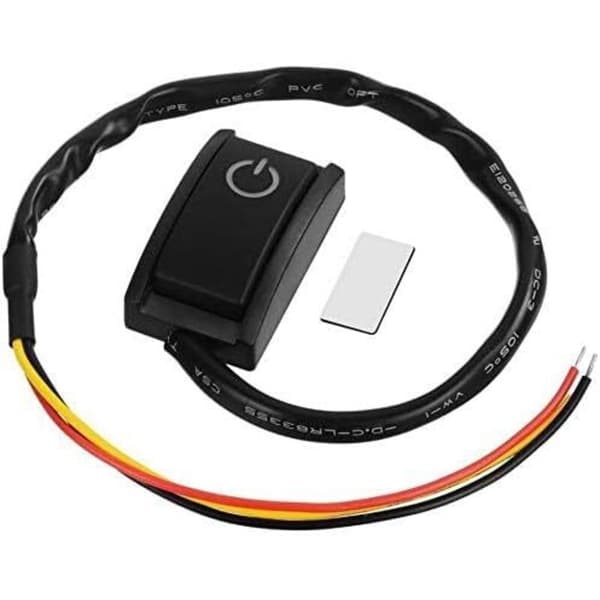 DC 12V 200mA klistrebryter. DIY bilbryter, selvklebende, dobbeltsidig