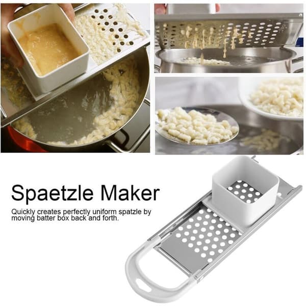 Spätzle-maskin i rustfritt stål for å lage nudler, dumplings og pasta.
