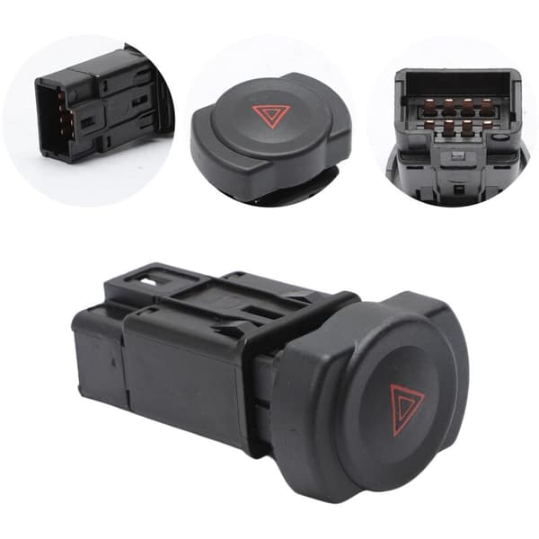Hazard Warning Light Switch for Duster Logan Sandero 8200602232 Hazard Warning Button 8 Pin