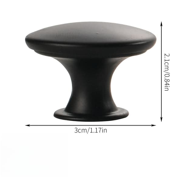 Cabinet Handles Drawer Handles Knobs with Screws 12-pack Black