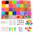 2500-styks armbåndsfremstillingssæt - Elastisk - Farverigt - Til børn fra 3 år og opefter