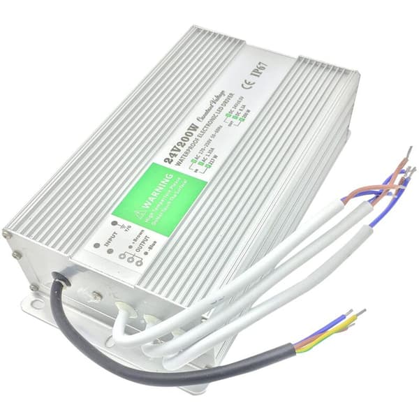 IP67 24V 200W Vanntett Koblingsstrømforsyning Regulert Transformator Kortslutnings- og Overstrømsbeskyttelse DC24V 200W AC DC