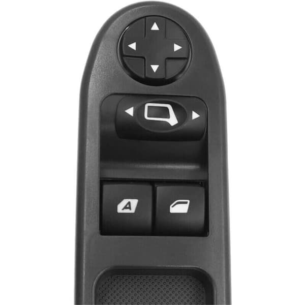Left Front Window Switch, Drive CT Power Window Master Switch 6554QC, fits Citroen C3 207 Logo, Left-Hand Drive Window Lifter Switch -