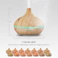 500 ml bærbar ultralydluftfukter kjølig tåke aroma/eterisk oljediffuser aromaterapi