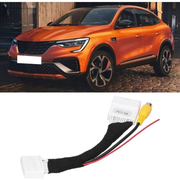24-pin adapter for reversing camera. Reversing camera connection cable, RCA adapter cable, wiring, suitable for Renault