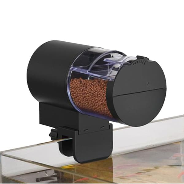 Automatic Aquarium Feeder - 100ml Automatic Fish Food Dispenser for Fish and Turtles, Programmable Feeding, Moisture-Proof for Bettas