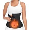 Mavebælte Slankende Korset Taljetræner Bodysuit Sort