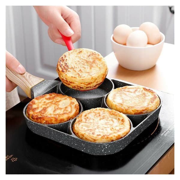 Multifunksjonell stekepanne, non-stick omelettpanne, kjøkkenburgerpanne