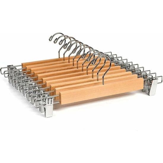 Trägalgar 36cm - 10-pack - Halkfria - För olika kläder