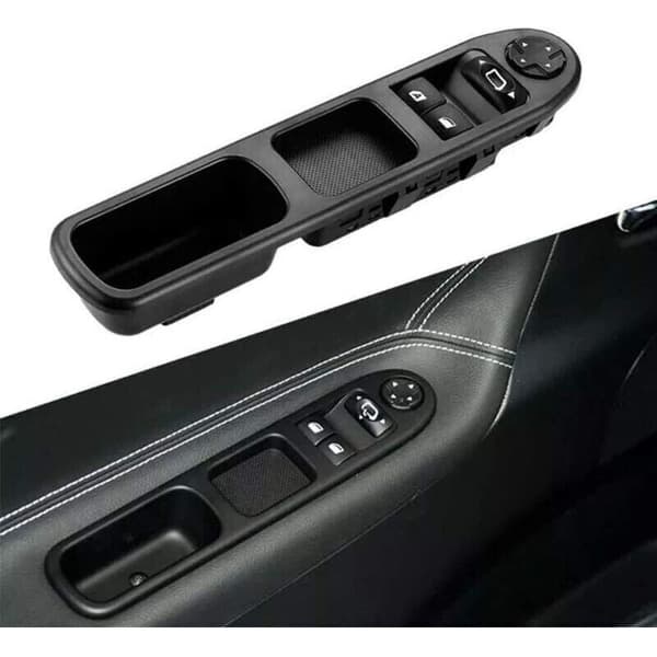 Left Front Window Switch, Drive CT Power Window Master Switch 6554QC, fits Citroen C3 207 Logo, Left-Hand Drive Window Lifter Switch -