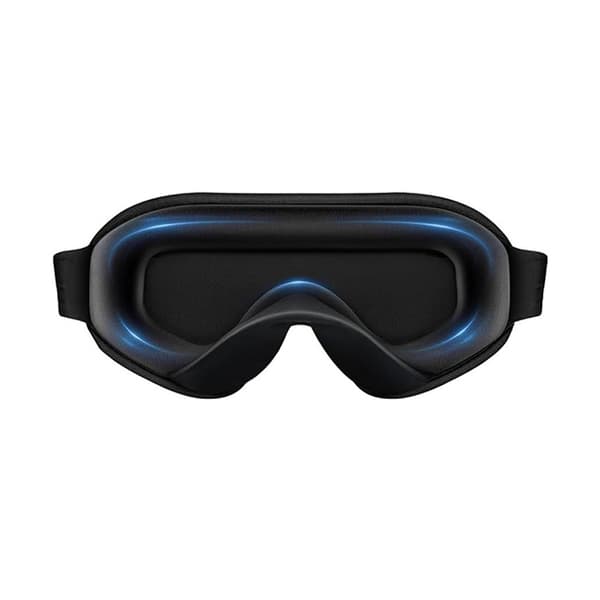 3D Shaped Black Sleep Mask - Memory Foam, Light Blocking, Adjustable for Total Blackout and Comfort
