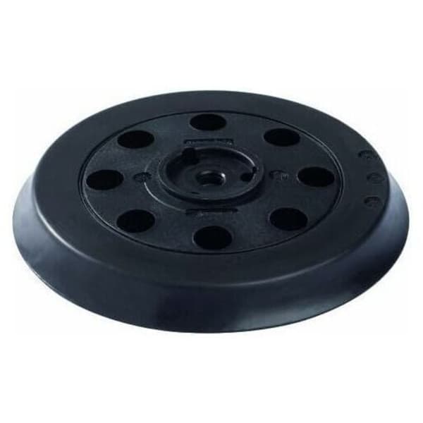 Medium-hard sanding pad (for paint, filler, 8 holes, 125 mm, accessory for random orbit sander)