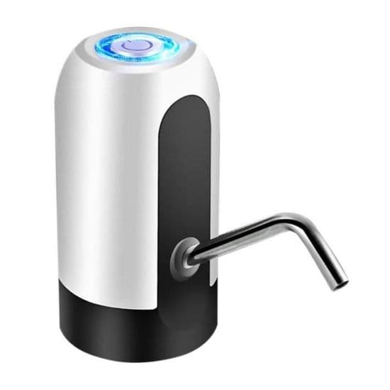 USB-laddande vattenflaskpump för hemmet, automatisk dricksvattenpump, bärbar elektrisk vattendispenser | Vit