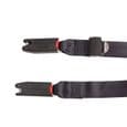 Universal Isofix-strop til autostole, Isofix one-touch sele, LTUICHQ blød polyester, sort, 525 fod trækstyrke