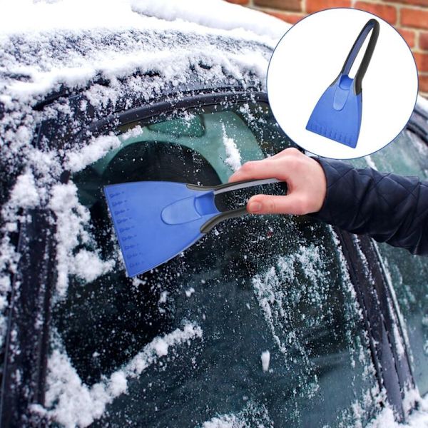 Ice Scraper for Car. Frost Scraper with Non-Slip Handle. Windshield Scraper for Car. Plastic Ice Scraper. Universal Windshield Tools for Car.
