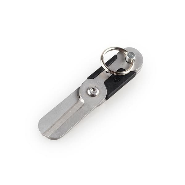 Mini stainless steel scissors with keychain