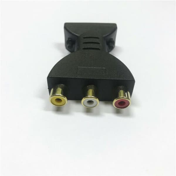 HDMI til AV-adapter. HDMI til RGB for RCA-komponentkonverterer. 1080P lyd- og videosynkroniseringsadapter