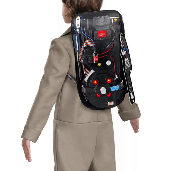 Aikuisten Ghostbusters Halloween-asu, Deluxe Ghostbusters-haalari miehille, Ghostbusters Proton Pack