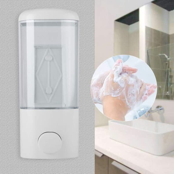 500 ml vægmonteret sæbedispenser. Genopfyldelig flydende sæbedispenser til håndbruser, shampoo og badeværelse.