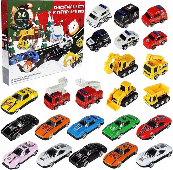 Adventskalender 24 Element Bilar Advent