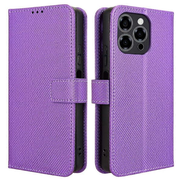 För Doogee Note 58 Pro/ Note 58 Fodral PU Läder Diamant Textur Plånbok Telefonfodral