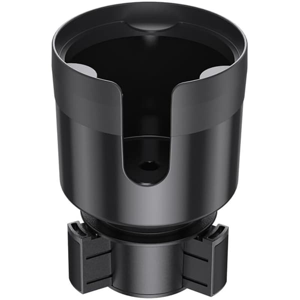 Extendable Car Cup Holder Adapter with Adjustable Base and Coaster for Most Car Cup Holders