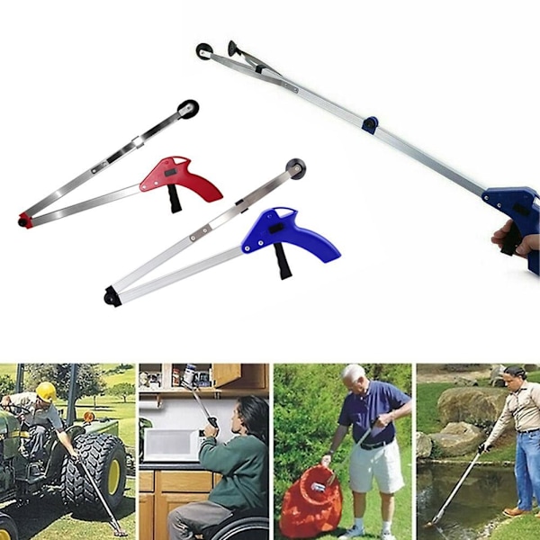 Lättviktig hopfällbar plockare för skräp, hjälpmedel för funktionshindrade A8I3. U3B9 UK red One-size
