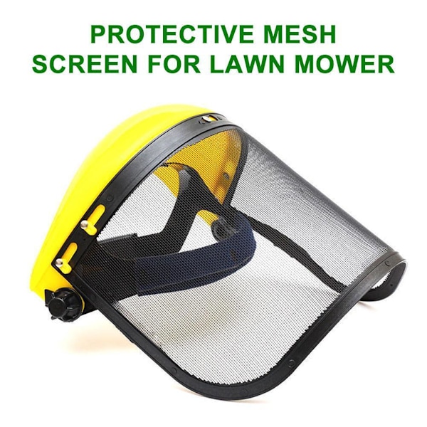 Trädgårdssäkerhetsmask Mesh Visir Ansiktsskydd Gräsklippning Mesh Visir Lot A7
