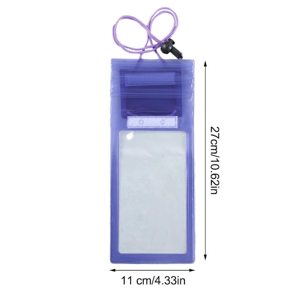 Vattentät Väska Transparent Dammtät Förseglad Dykväska Pekskärm. ~χ U9S7 A8H4  pink 11x27