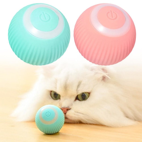 Gravity Smart Rullande Boll Kattunge Elektrisk Leksak Retande Avlastande Boll Retande Katt Katt Bitbollar F0t2 pink 1pcs