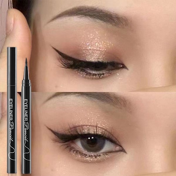 Vattentät Flytande Eyeliner Penna Långvarig Ögonmakeup Liner Kosmetika^ R2N8 bown One size