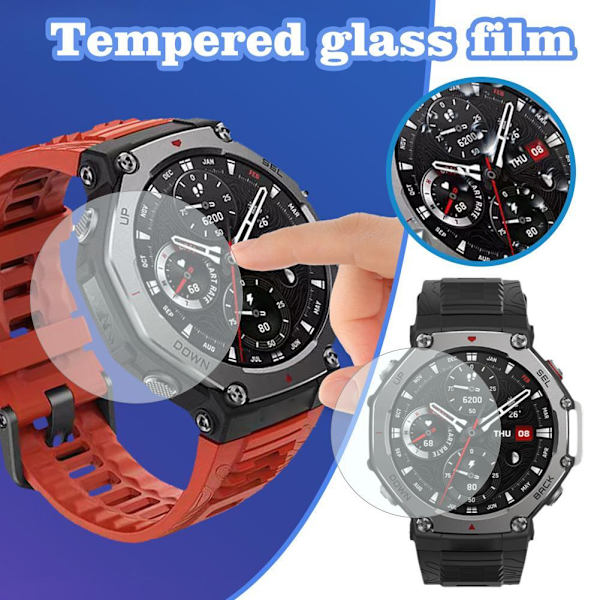 Nya Klockor Härdat Glas Skyddsfilm För AMAZFIT T-Rex 3 Anti Hot G5 HdC 3pcs