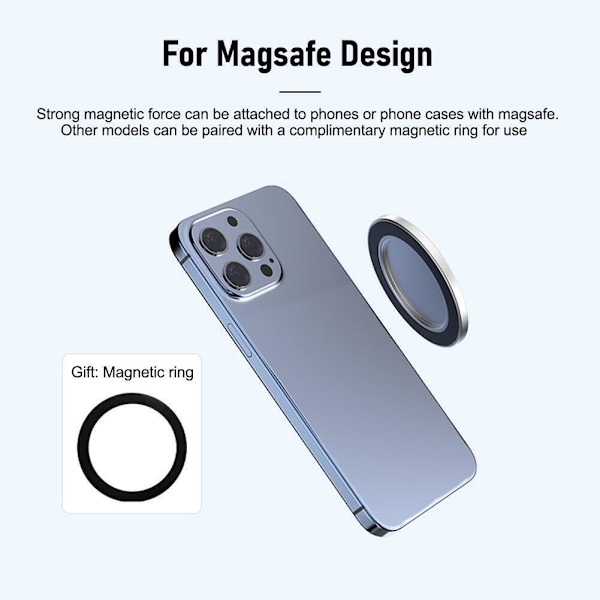Magnetisk Smartphone Selfie Vlog Spegel För iPhone 12 14 Pro Max 15 13 E0U5-