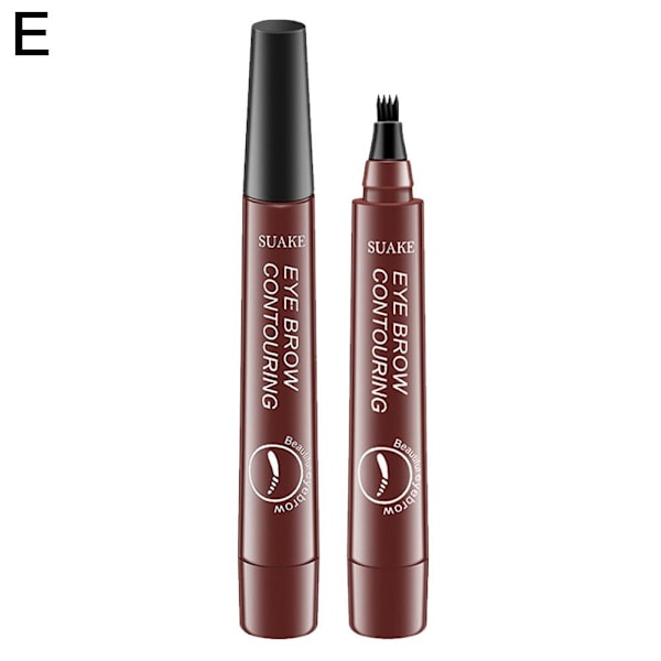Ögonbrynspenna Långvarig Vattentät Ögonbrynspenna Gaffelformad Ögonbryn Flytande Penna Öga Fyra H9o3 Reddish brown one size