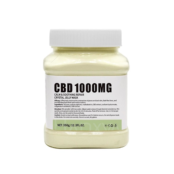 350g Återfuktande 24K Guld Mjuk Maskpulver Rosblad Kristall Gelé Maskpulver W1 CBD 1pcs